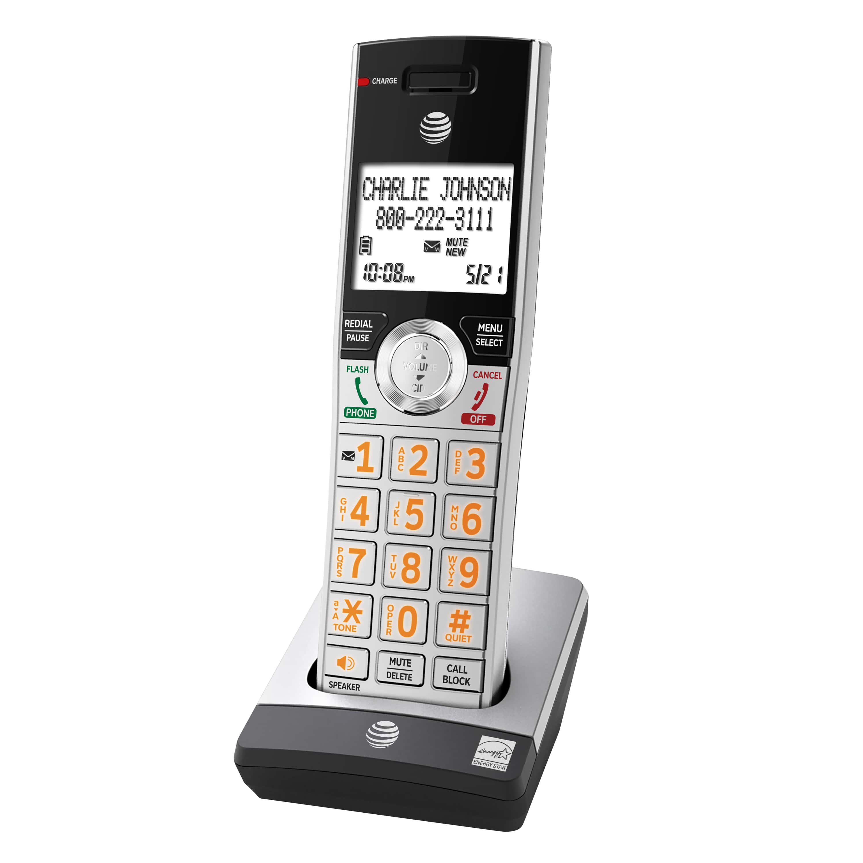 6 handset phone system with smart call blocker - view 15