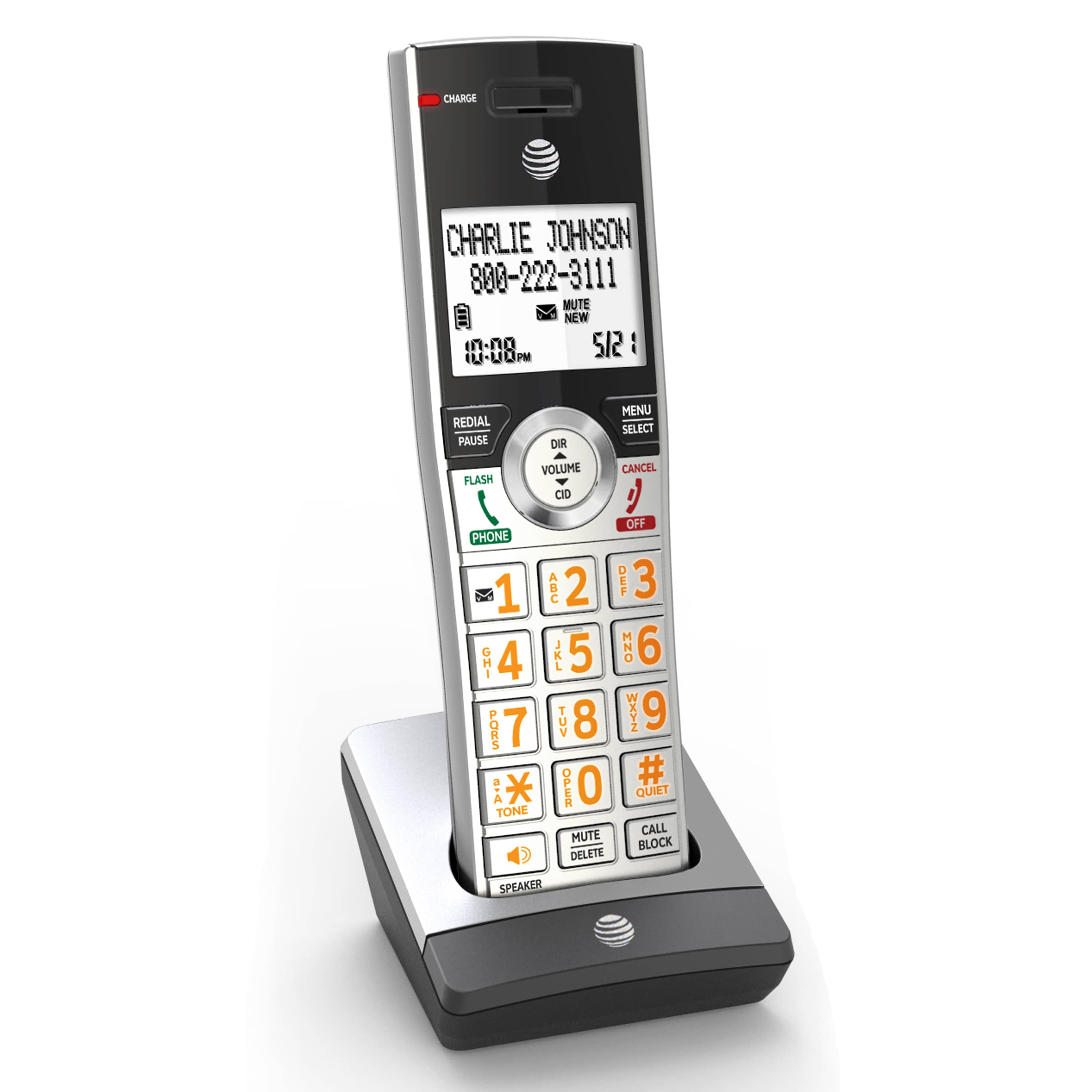 6 handset phone system with smart call blocker - view 16