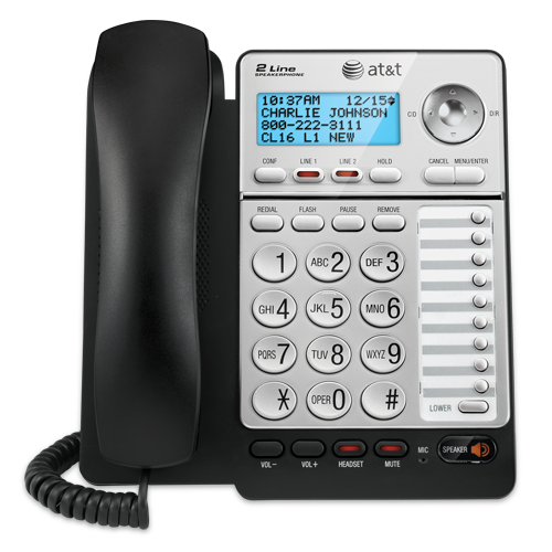 2-line speakerphone with caller ID/call waiting - view 1