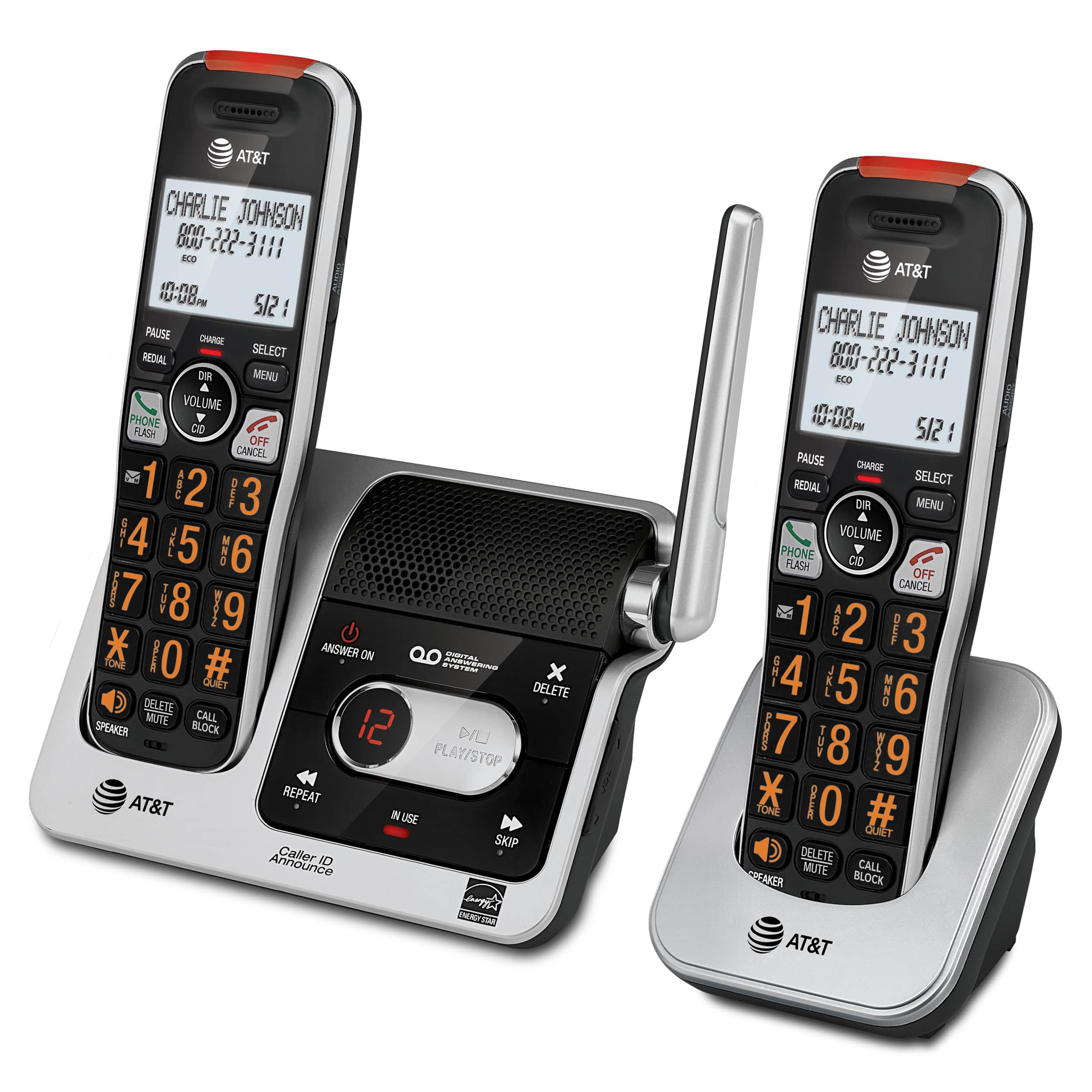 2-Handset Cordless Phone with Unsurpassed Range, Smart Call Blocker and Answering System - view 8
