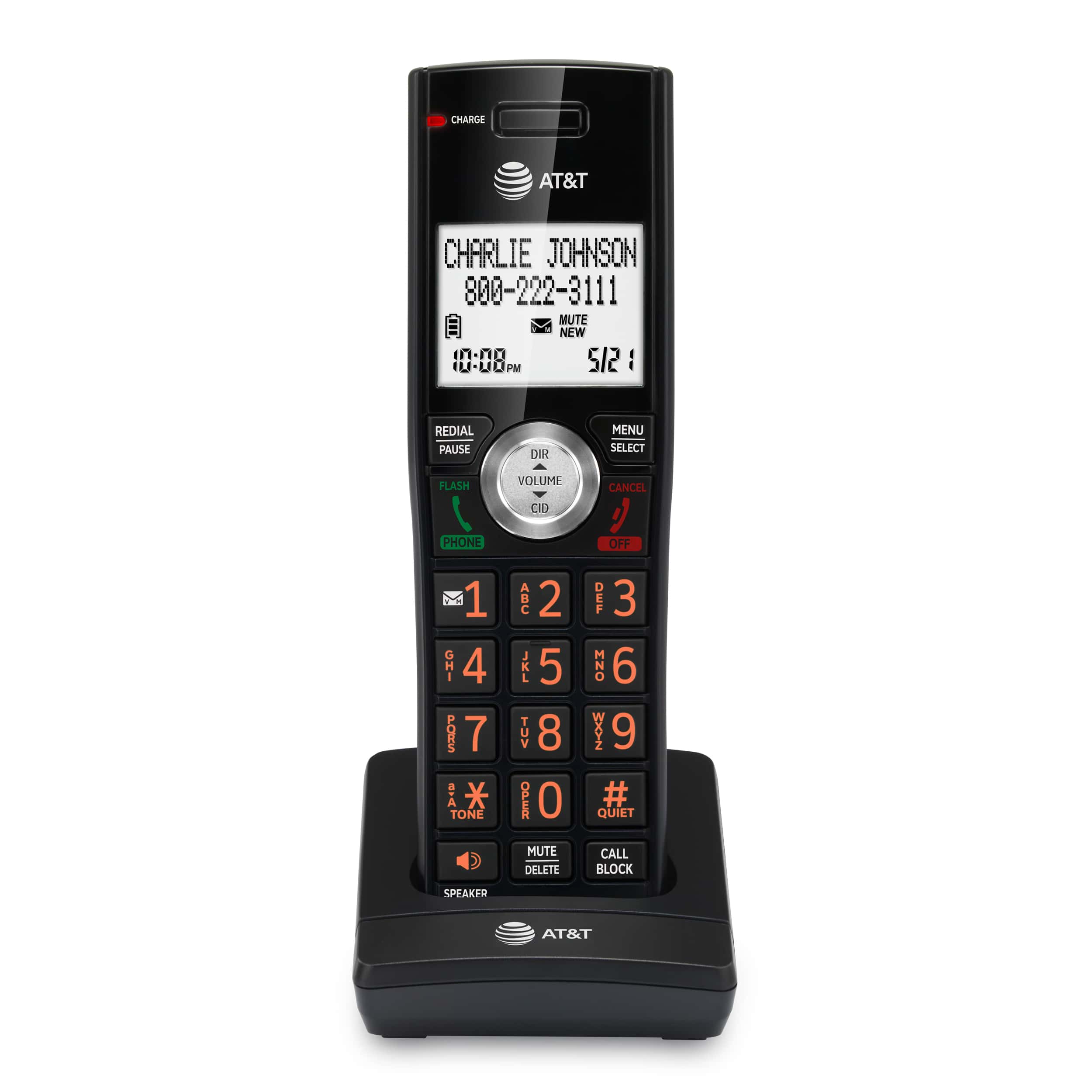 Cordless Accessory Handset for AT&T CL82207, CL82267, CL82307, CL82367, CL82407, CL83207, CL83407, CL84107, CL84207 and CL84327 - view 1