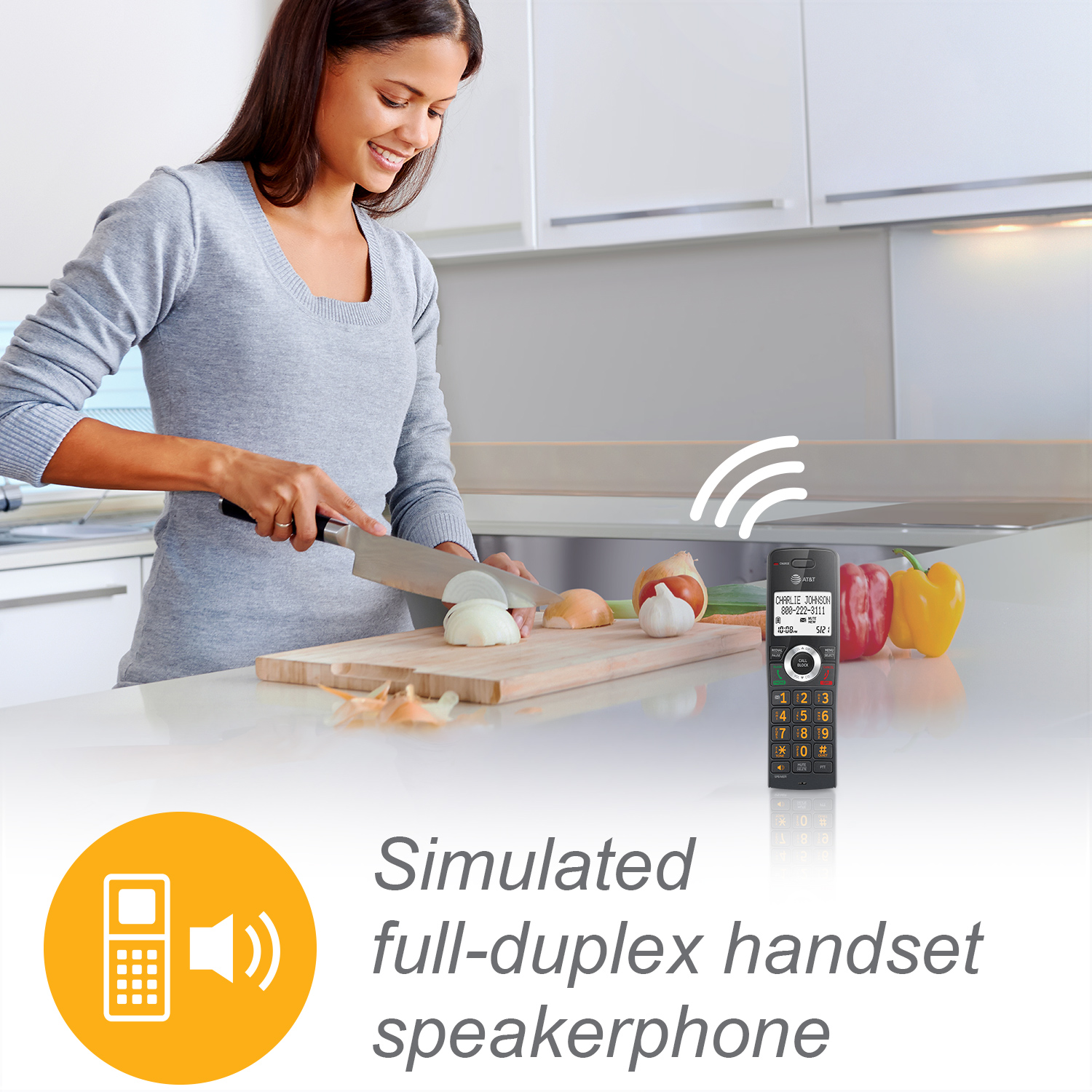 3-Handset Expandable Cordless Phone with Unsurpassed Range, Smart Call Blocker and Answering System - view 9