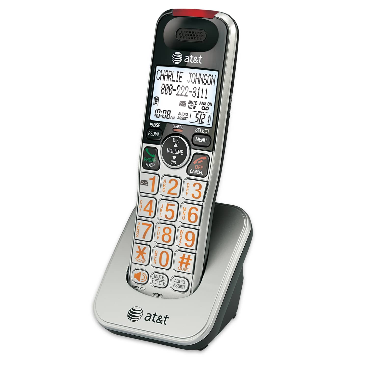2 handset phone system with cordless headset - view 2