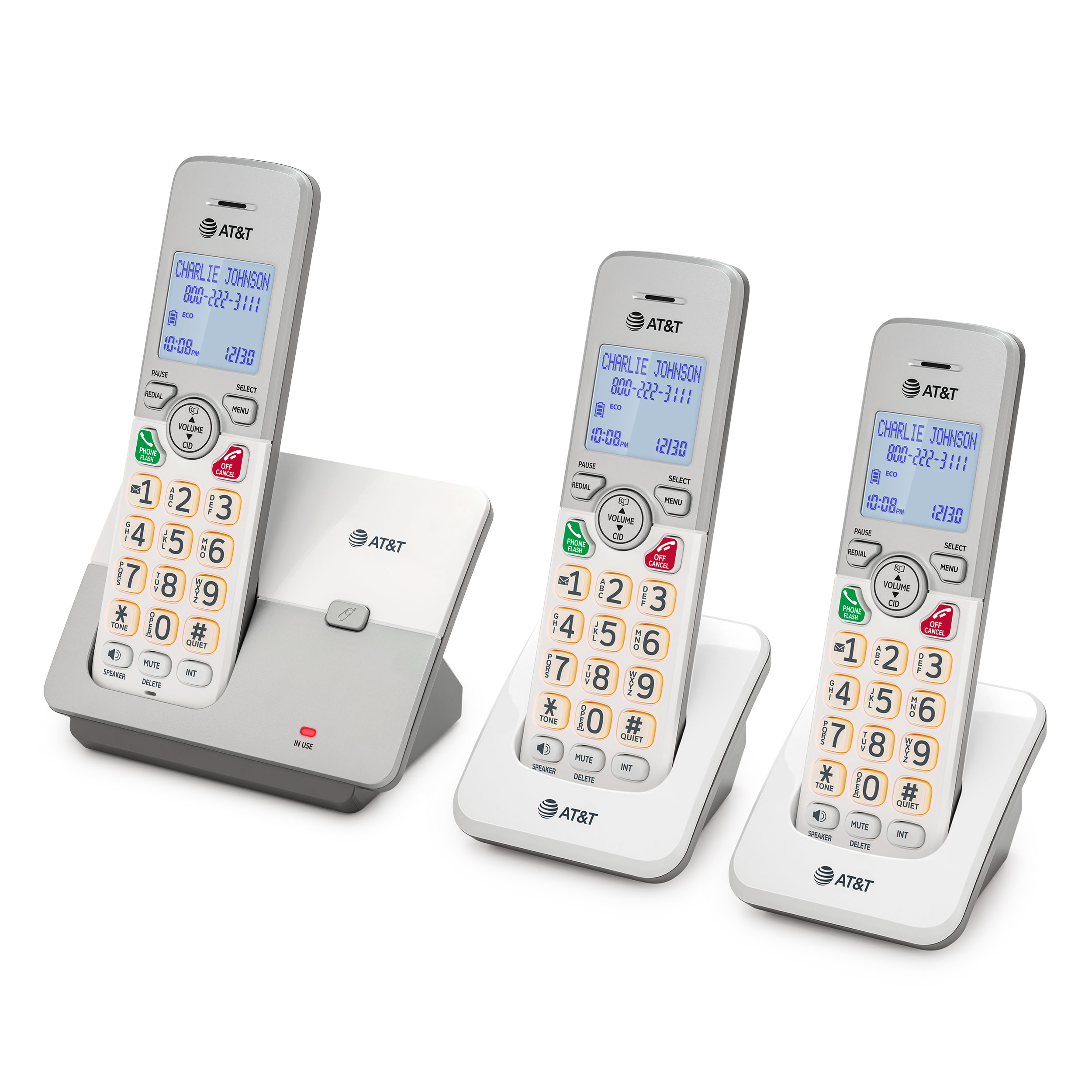 3-Handset Corded Speakerphone with Caller ID/Call Waiting, Full-duplex Handset Speakerphone, 18-inch Backlit Display, Quiet Mode, DECT 6.0 - view 2