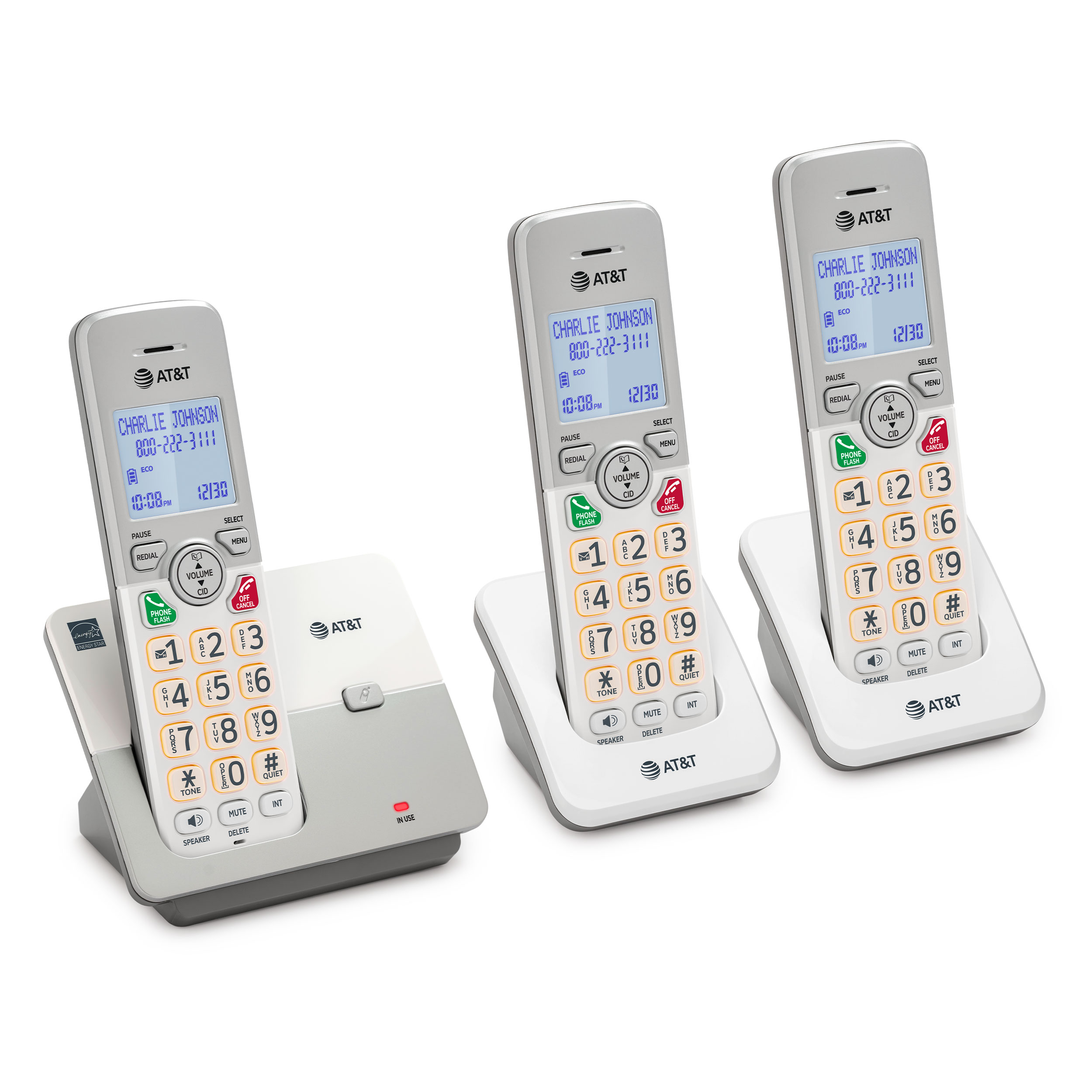 3-Handset Corded Speakerphone with Caller ID/Call Waiting, Full-duplex Handset Speakerphone, 18-inch Backlit Display, Quiet Mode, DECT 6.0 - view 3