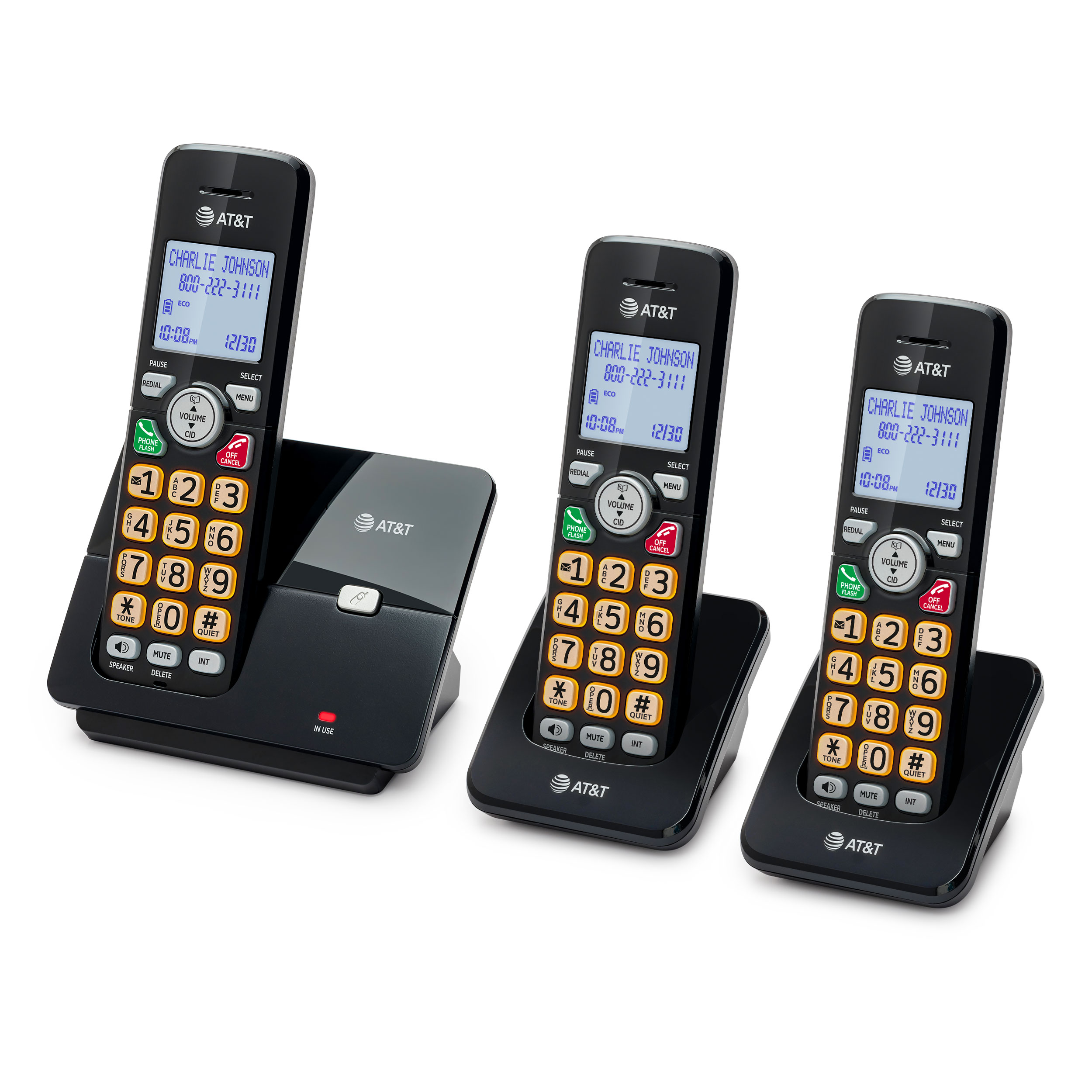 3-Handset Corded Speakerphone with Caller ID/Call Waiting, Full-duplex Handset Speakerphone, 18-inch Backlit Display, Quiet Mode, DECT 6.0 - view 3