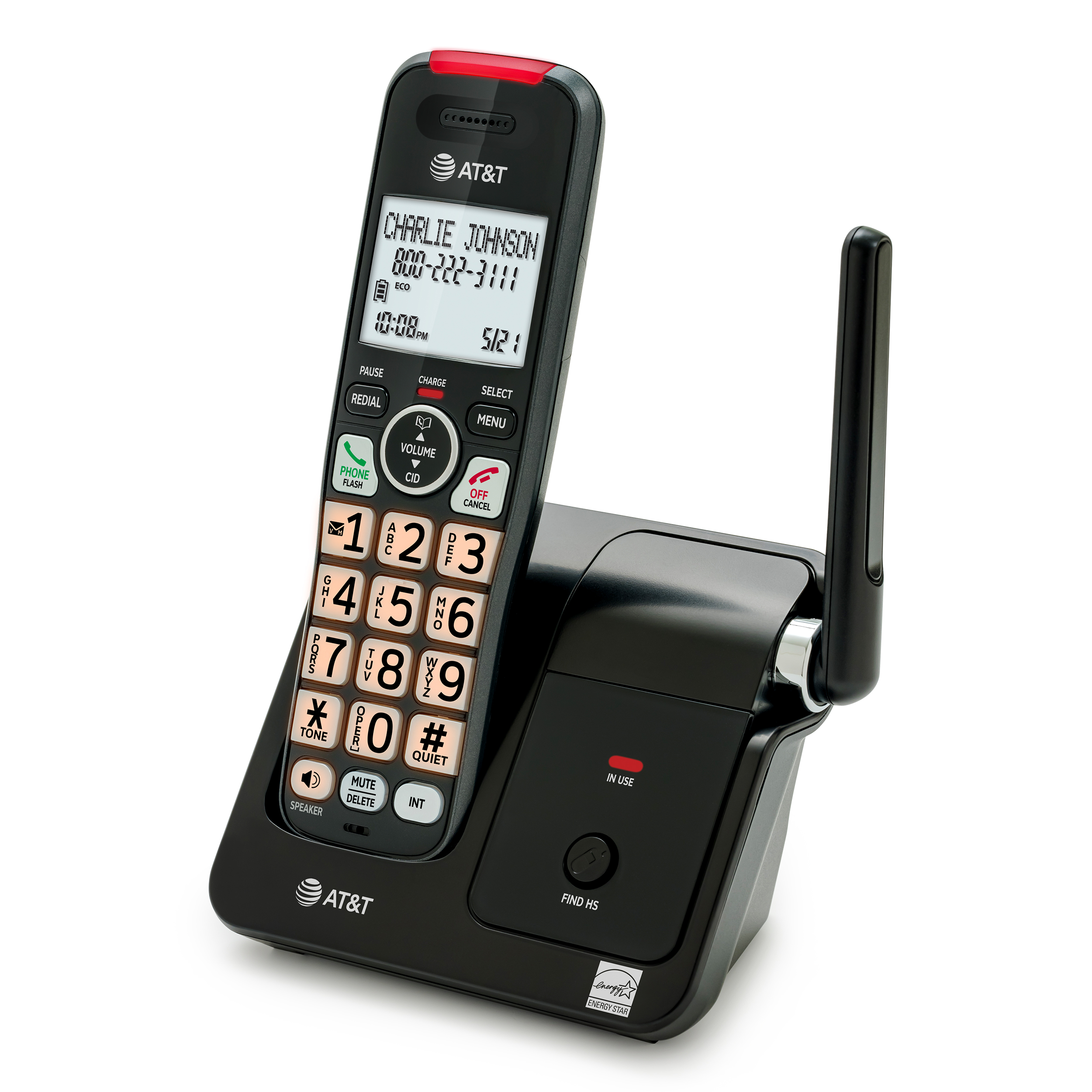 Corded Speakerphone with Call Blocker, and Display, Caller ID/Call Waiting, Simulated Full-duplex Handset Speakerphone, 2-inch White Backlit Display - view 2