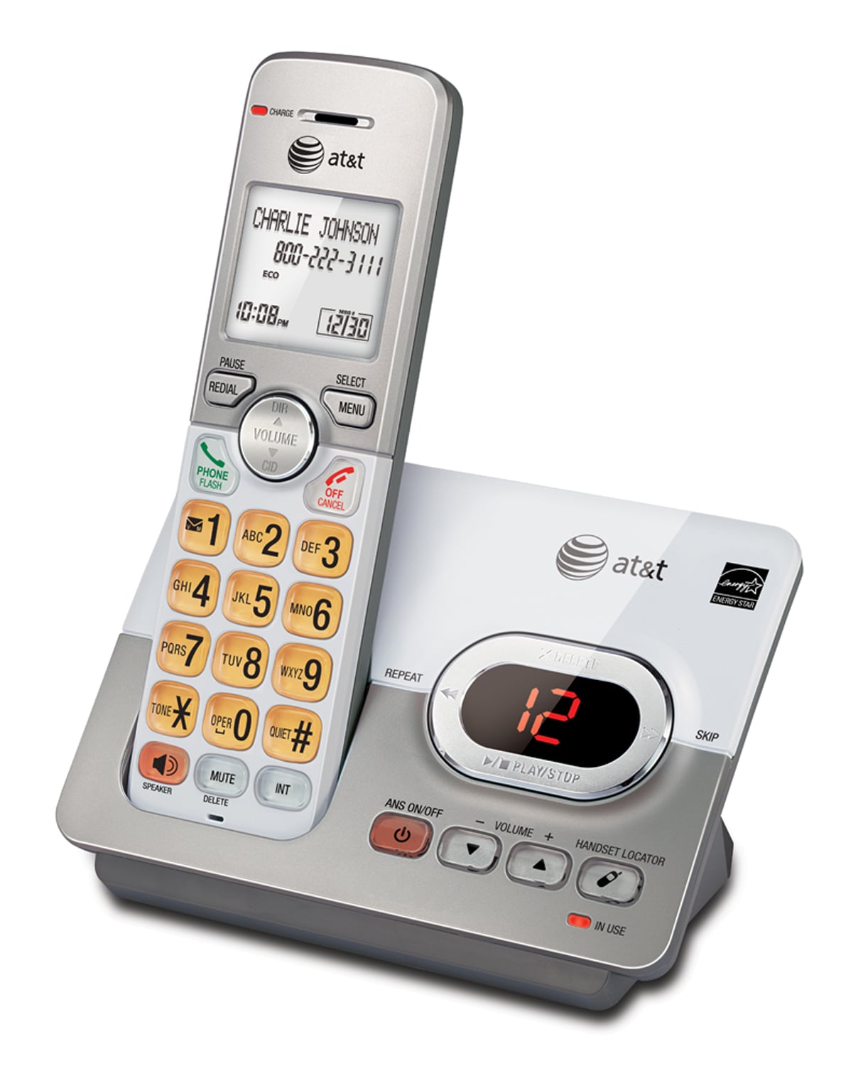 Cordless phone system with caller ID/call waiting - view 3