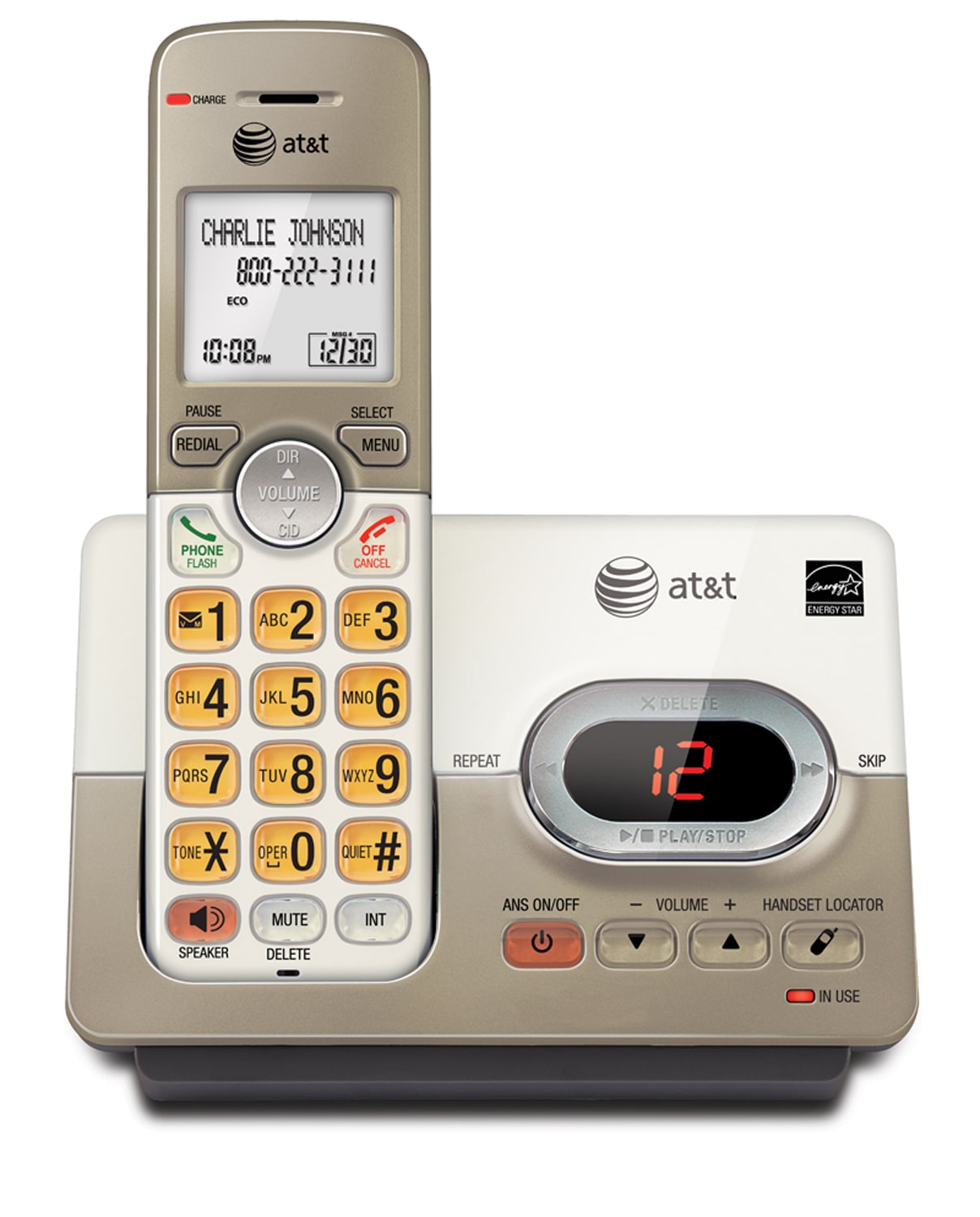 AT&T 2231 2.4 GHz DSS Cordless Phone with Dual Handsets 