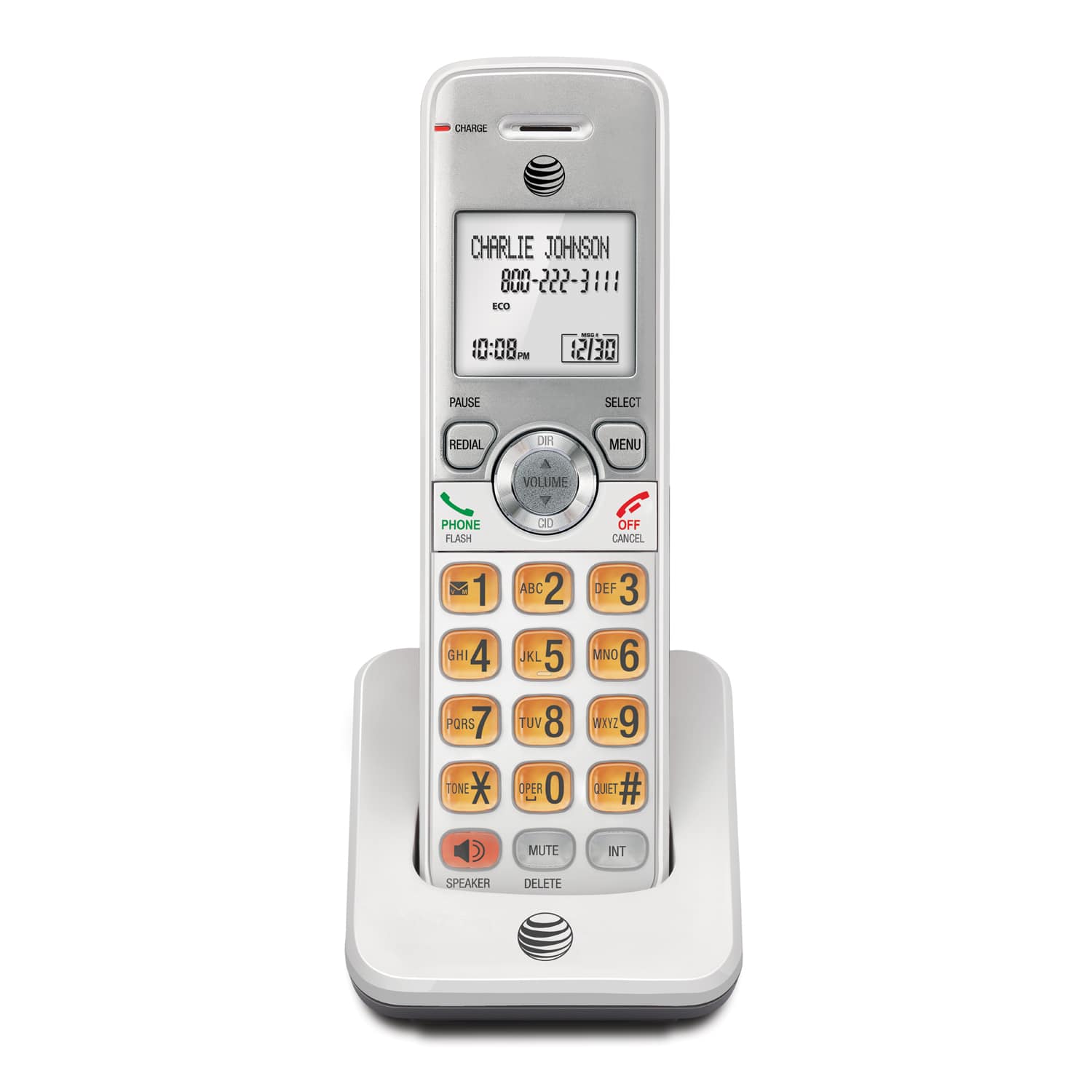 Accessory handset with Caller ID/call waiting - view 1