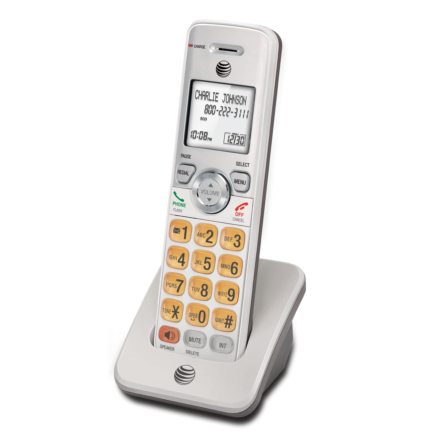 Accessory handset with Caller ID/call waiting - view 2