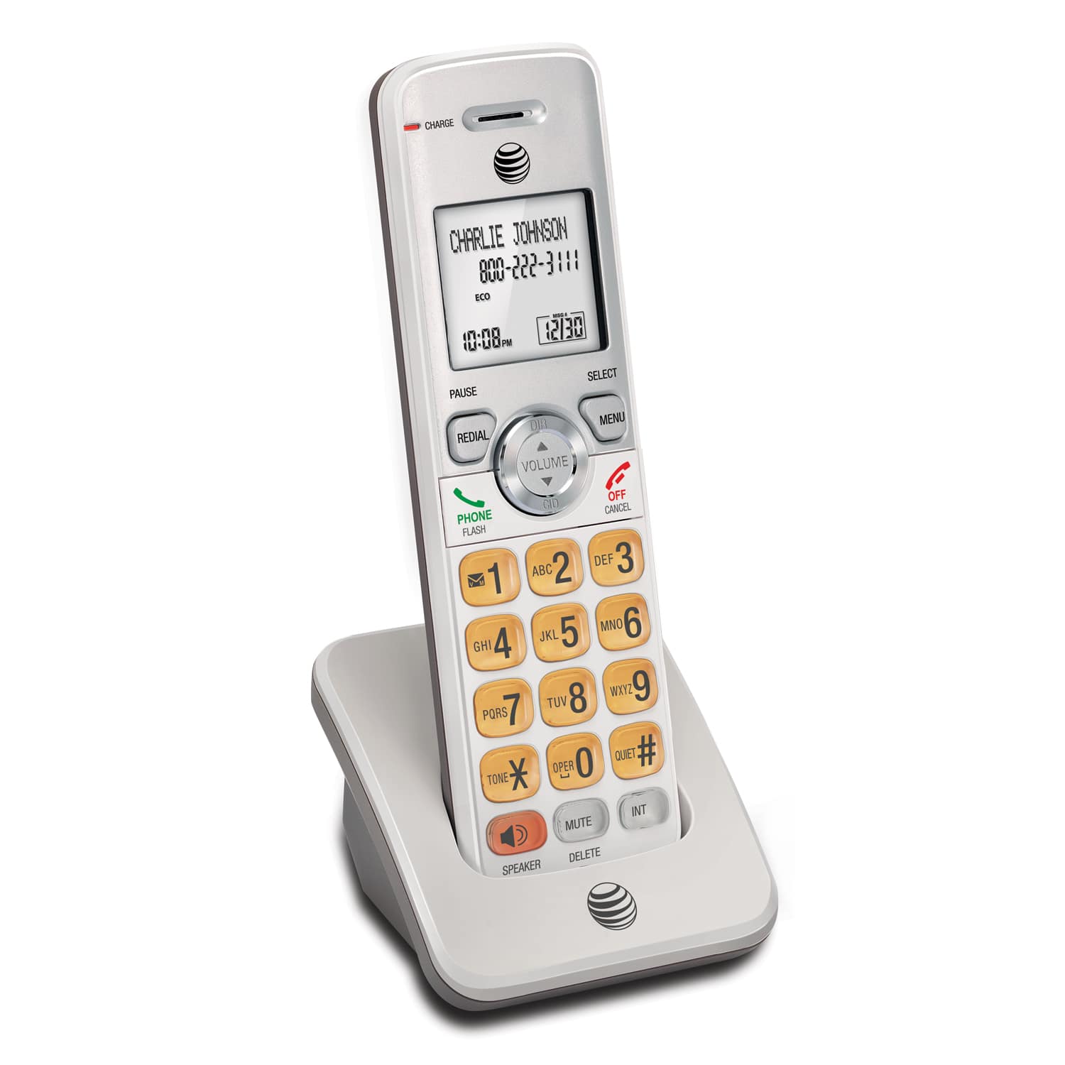 Accessory handset with Caller ID/call waiting - view 3