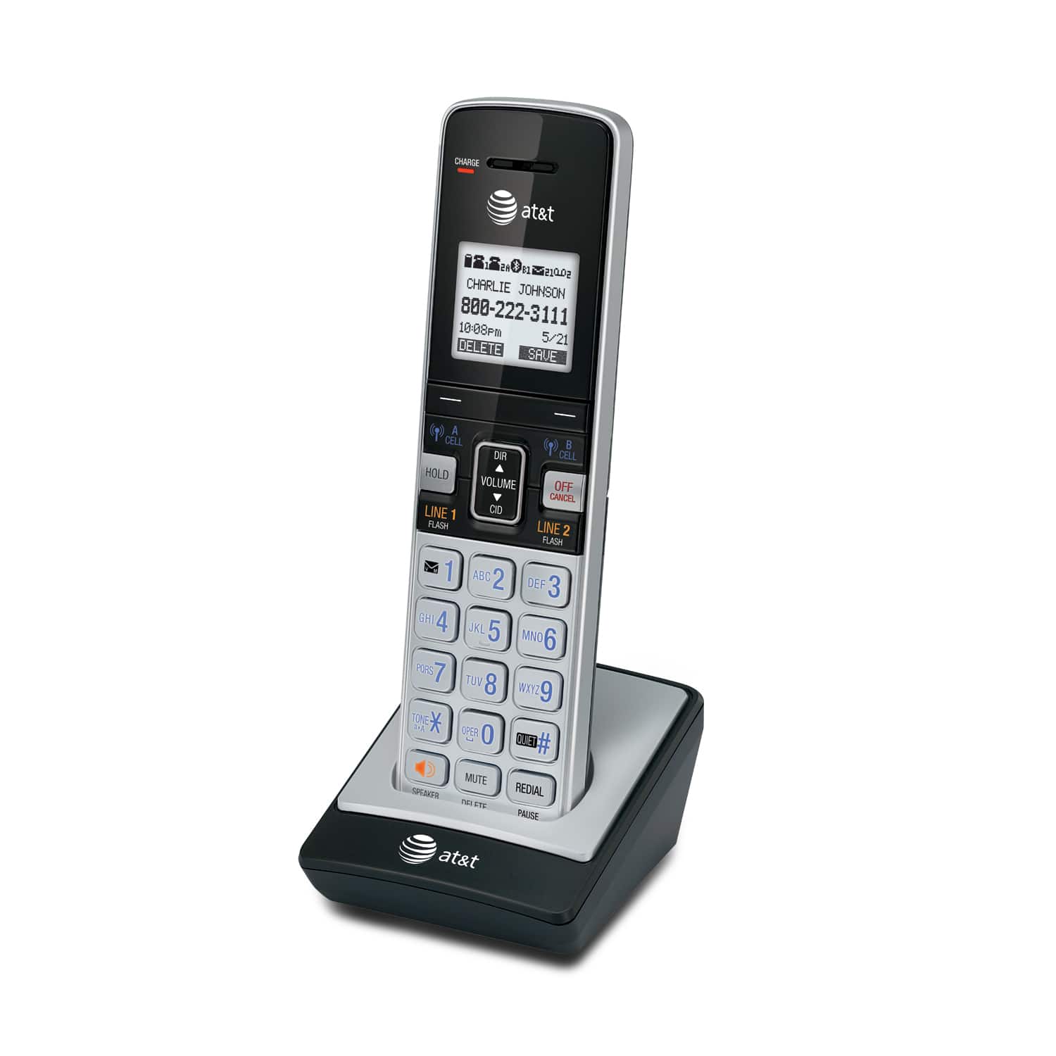 2-line Connect to Cell™ corded/cordless answering system with caller ID/call waiting - view 4
