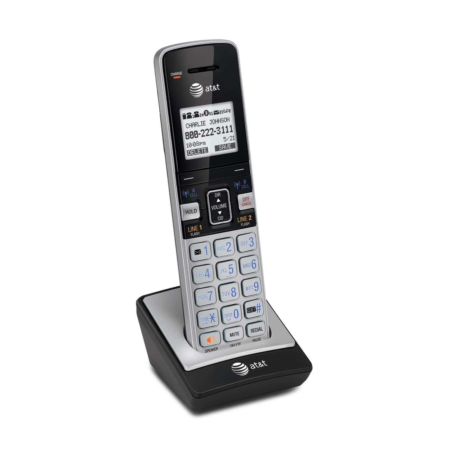 2-line Connect to Cell™ corded/cordless answering system with caller ID/call waiting - view 5
