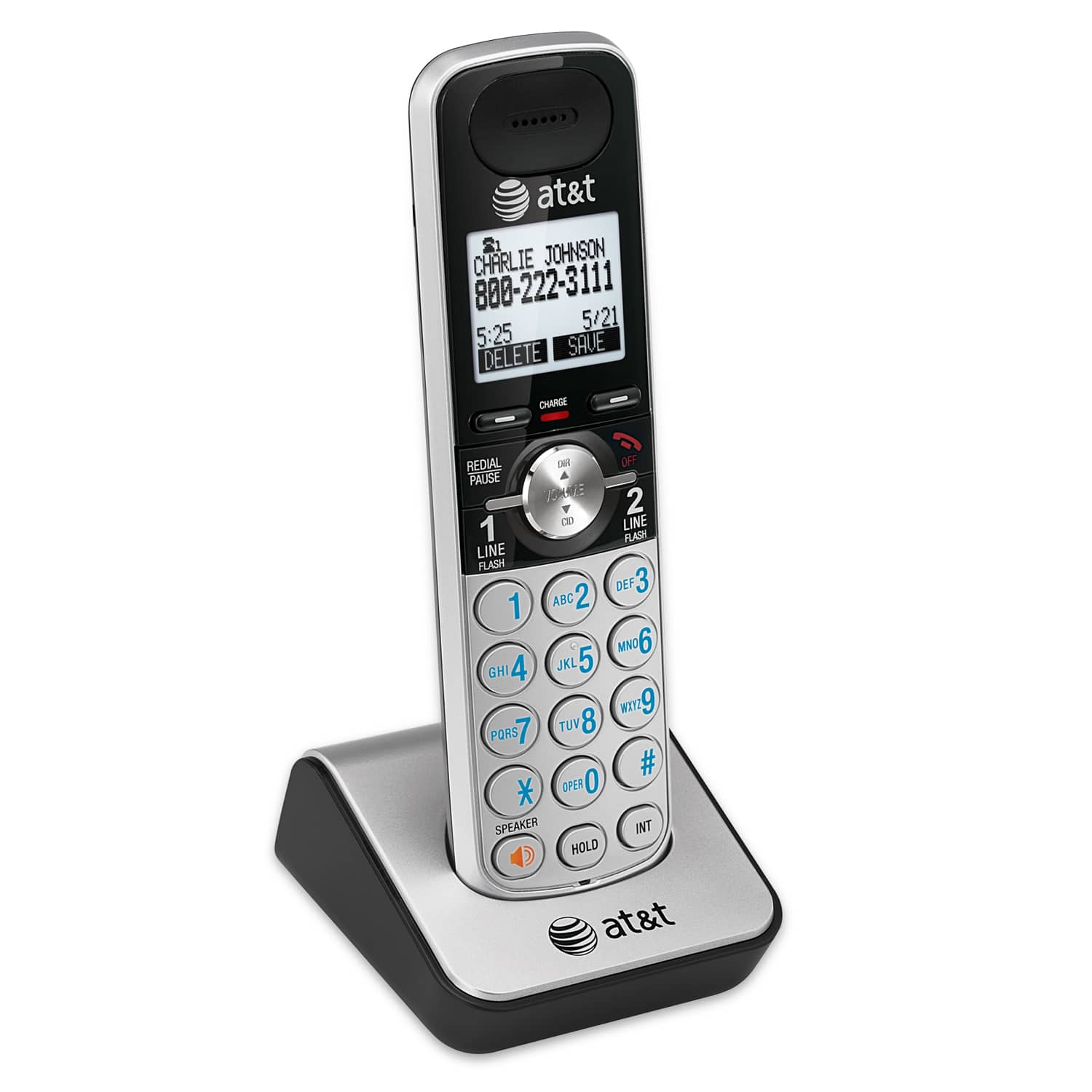 2-line 2 handset answering system with dual caller ID/call waiting - view 4