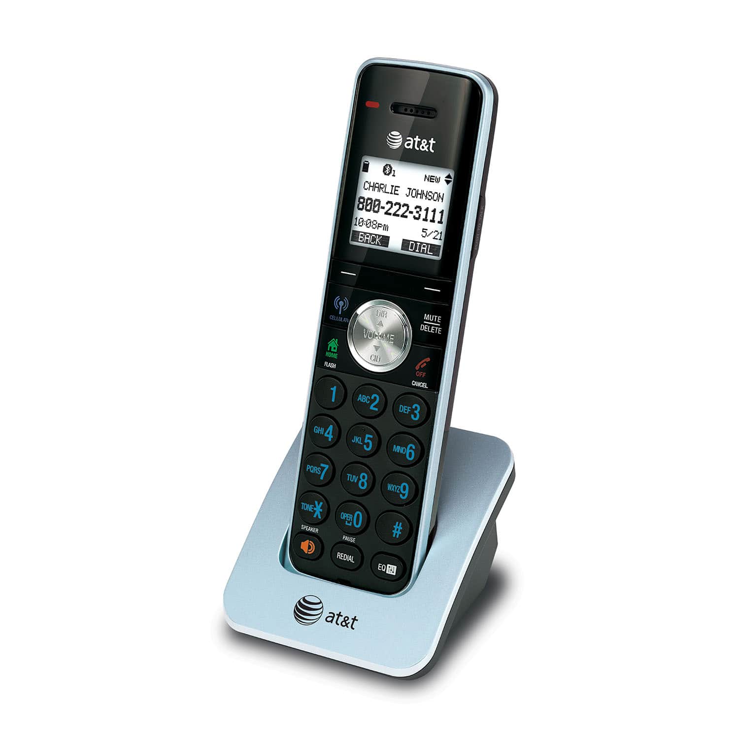 5 handset Connect to Cell™ answering system with caller ID/call waiting - view 4