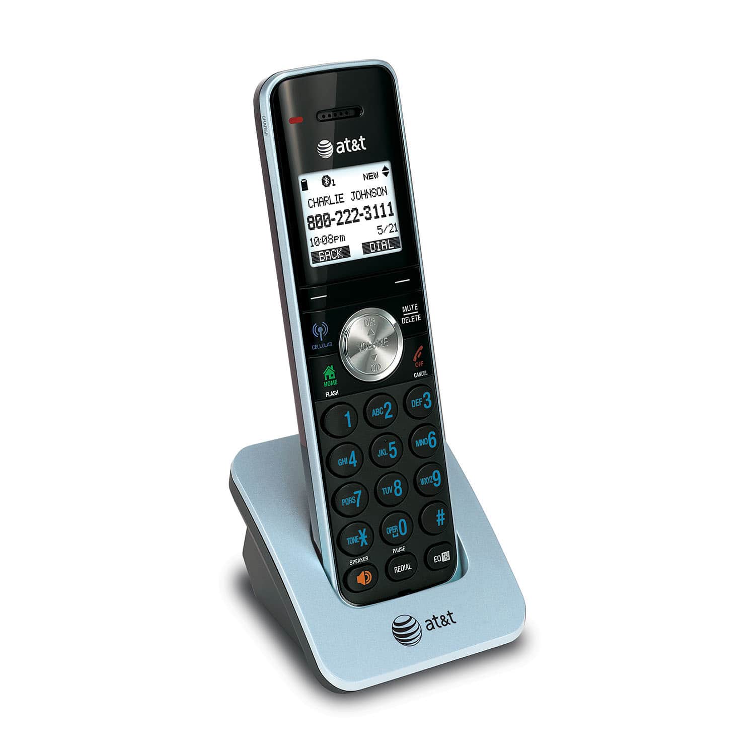 5 handset Connect to Cell™ answering system with caller ID/call waiting - view 5