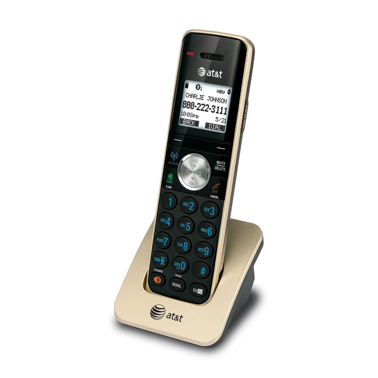 3 handset Connect to Cell™ answering system with dual caller ID/call waiting - view 6