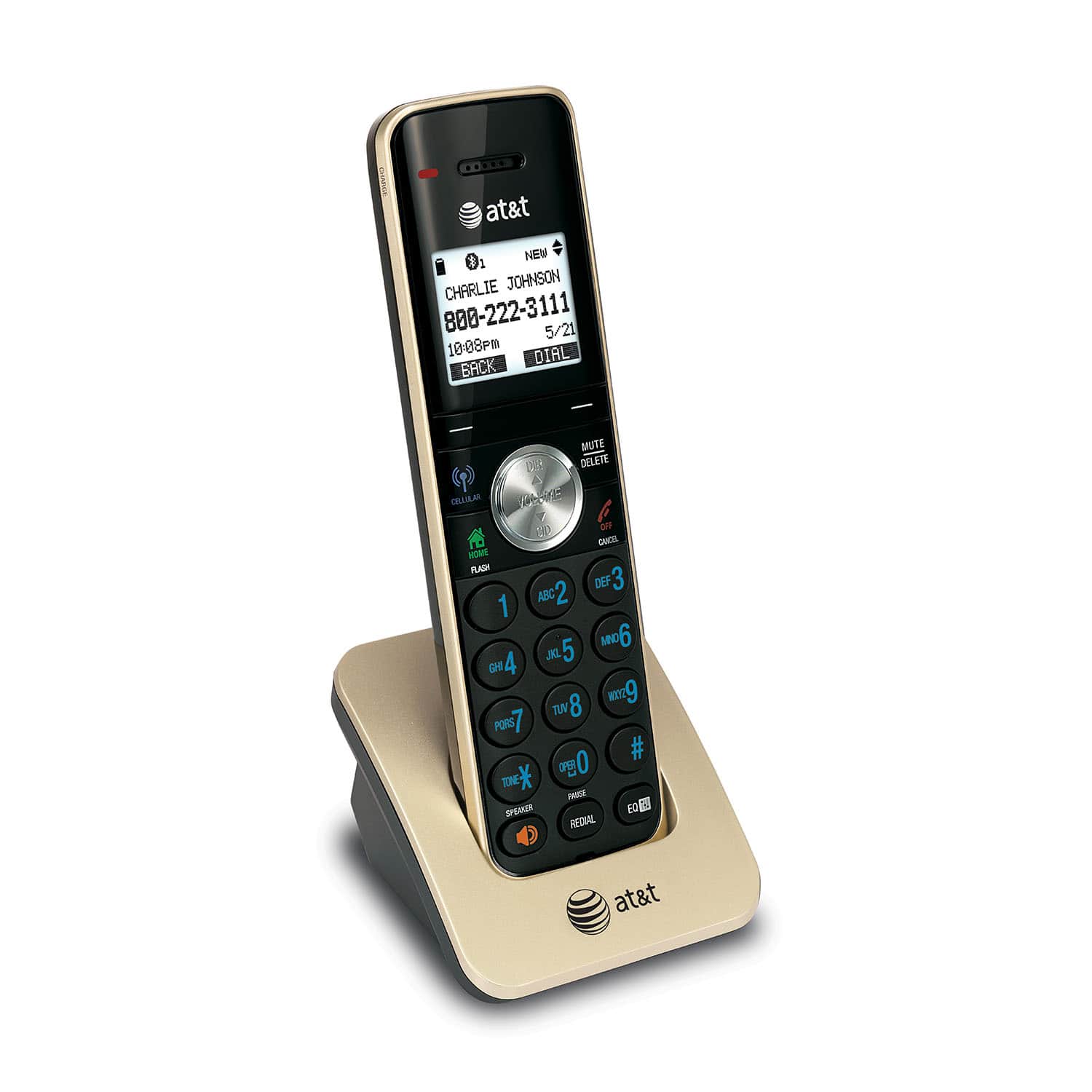 4 handset Connect to Cell™ answering system with caller ID/call waiting - view 3